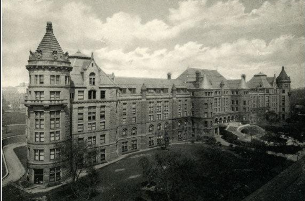 The original American Museum of Natural History in late-19th-century. The museum opened in 1877.
