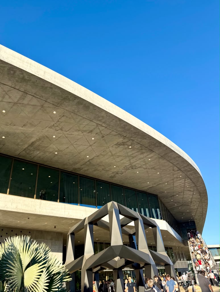 The newly opened David Geffen Galleries at LACMA, designed by Peter Zumthor